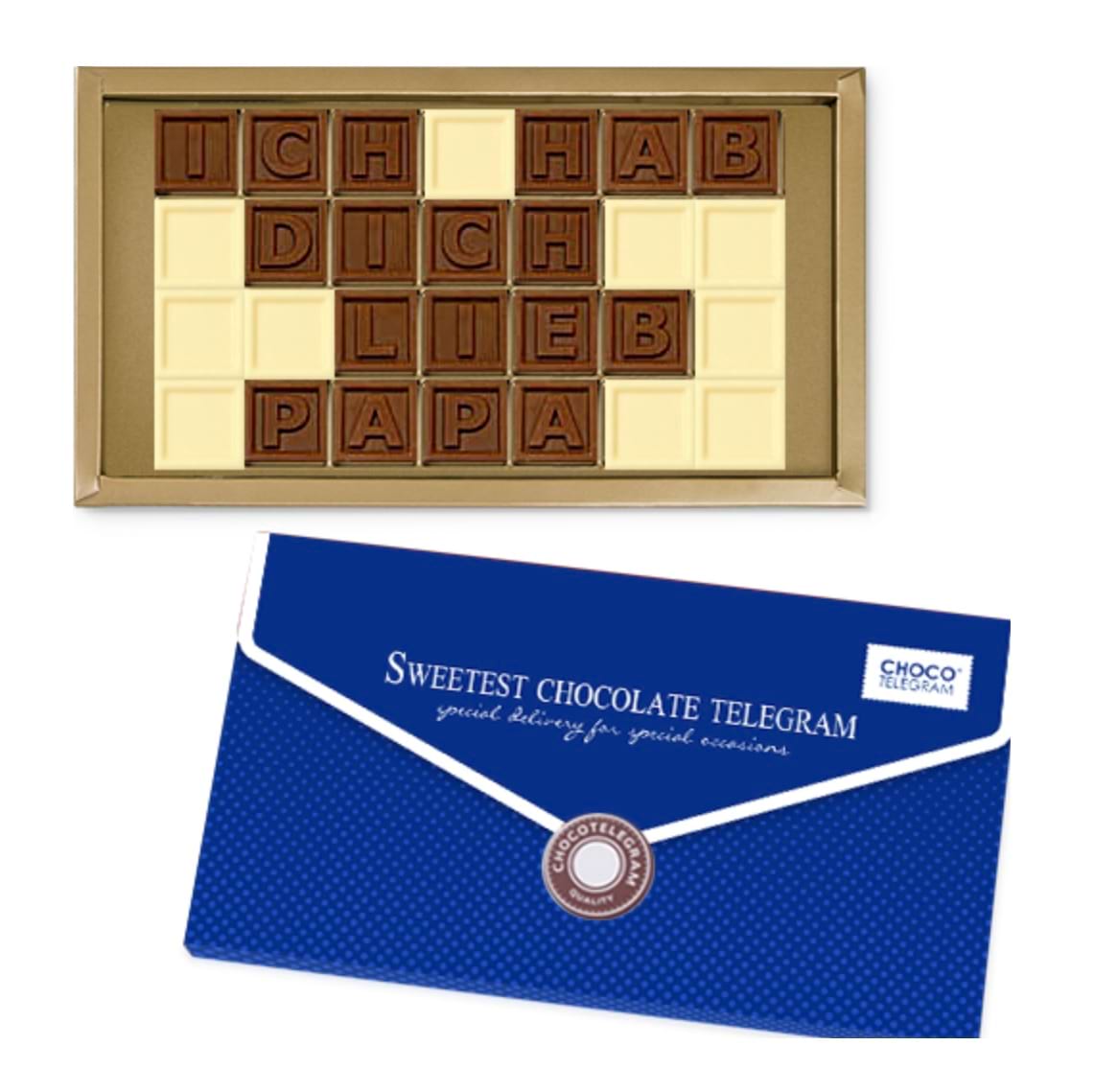bester papa der welt chocotelegram
